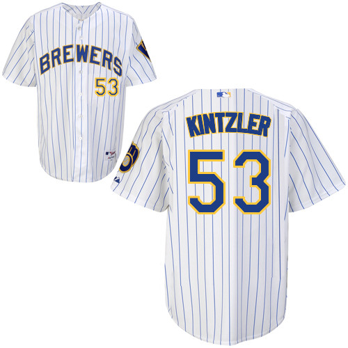 Brandon Kintzler #53 Youth Baseball Jersey-Milwaukee Brewers Authentic Alternate Home White MLB Jersey